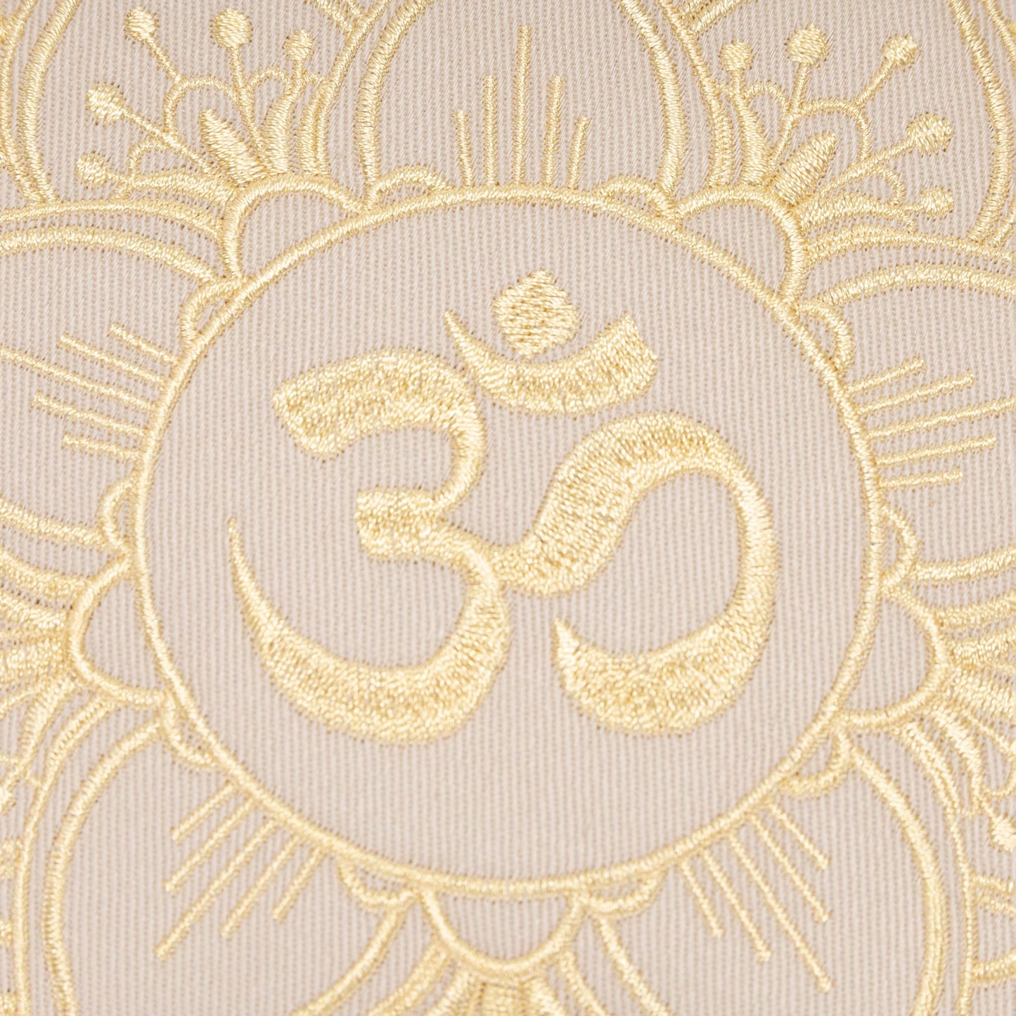 glanzvoller Yogakissen-Luana beige Lotus Blume-5483172947-8-10572 Stickerei