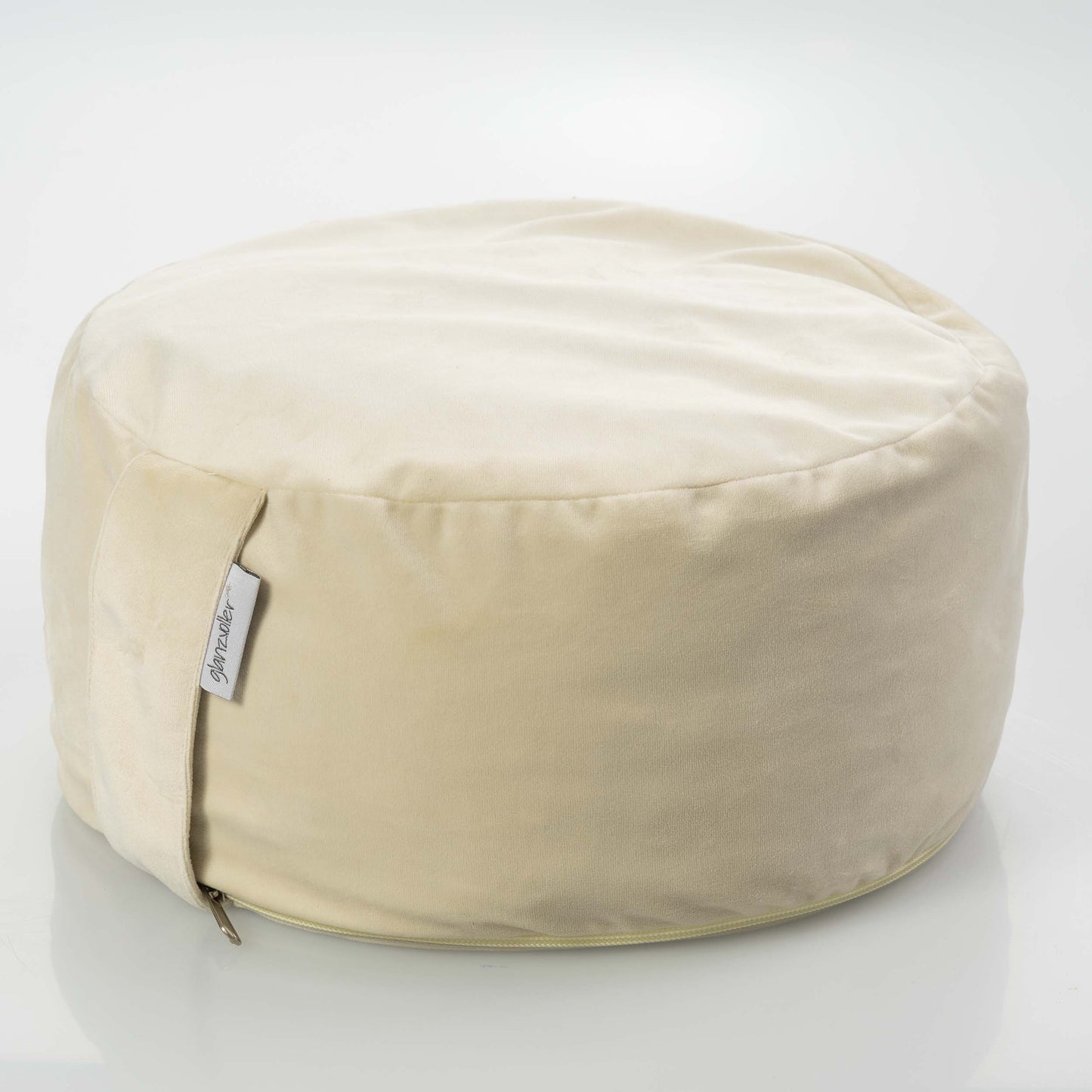 Yogakissen Konani - Beige Samt Produktbild glanzvoller