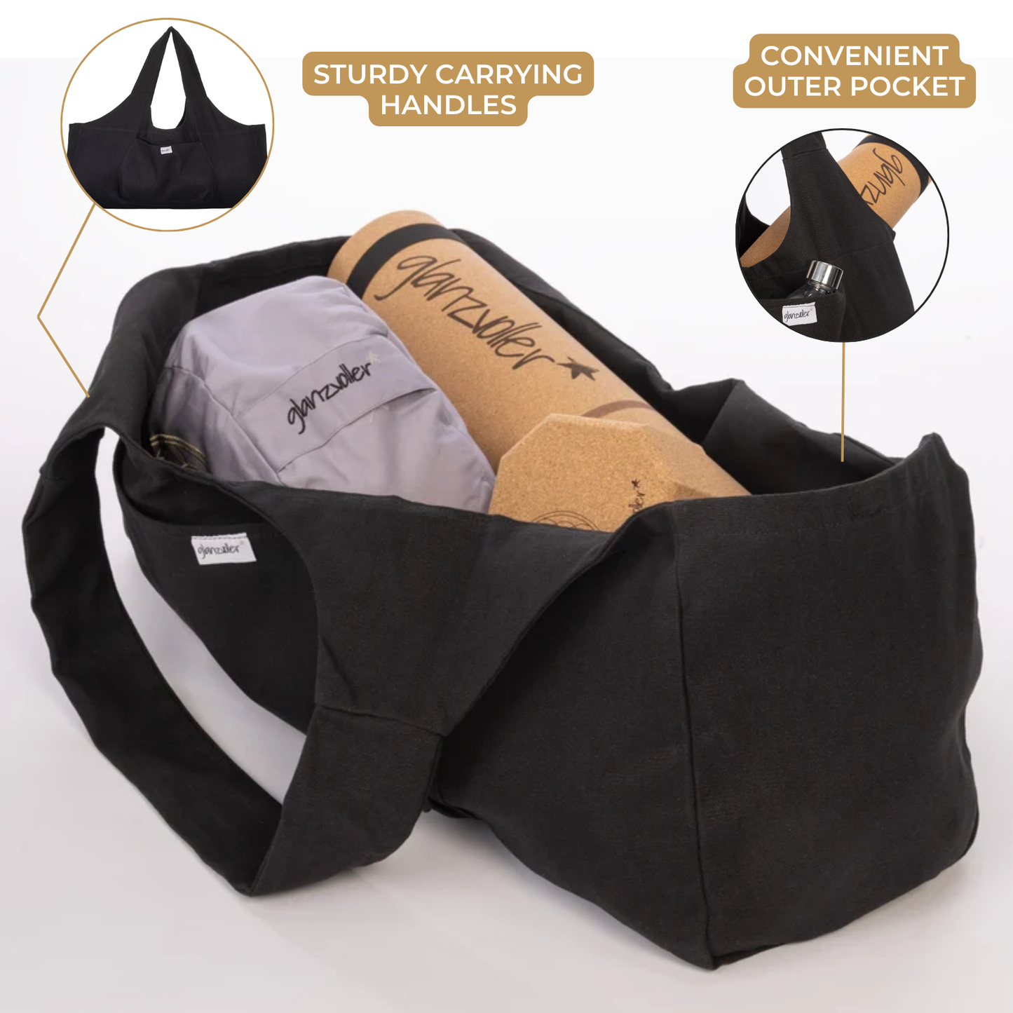 Yogatasche Vishaal schwarz