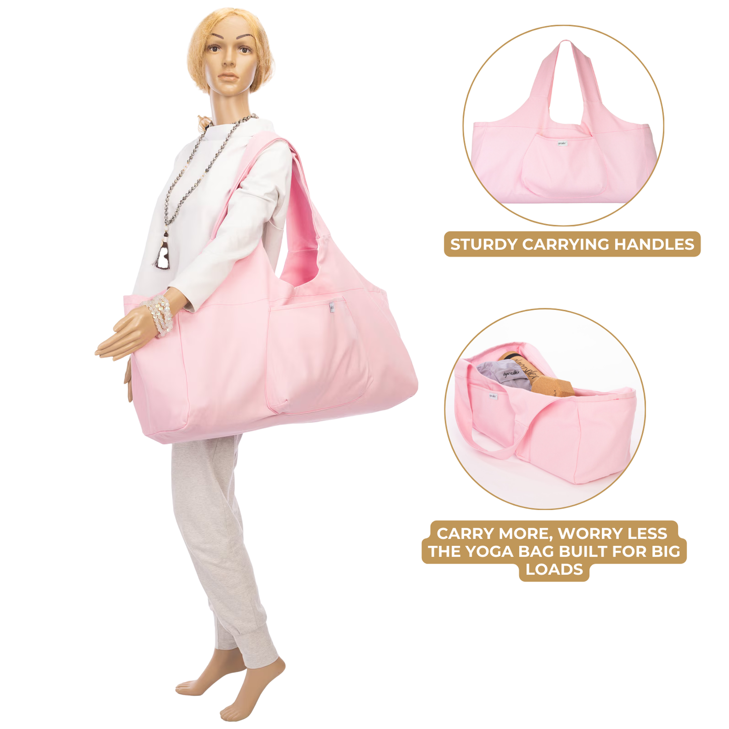Sac de yoga Vishaal rose