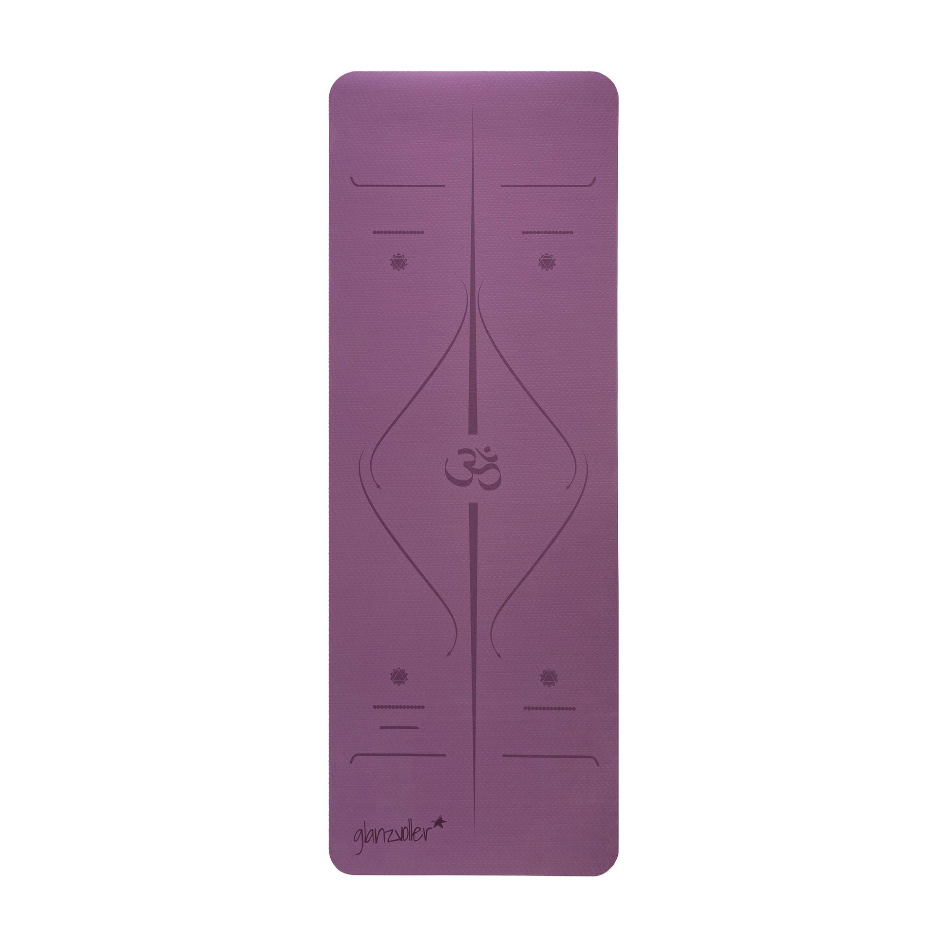 Glanzvoller-Yogamatte-318798-90543 Glanzvoller-Yogamatte-318798-9 Premium Yogamatte Guardian Innerer Frieden violett Draufsicht