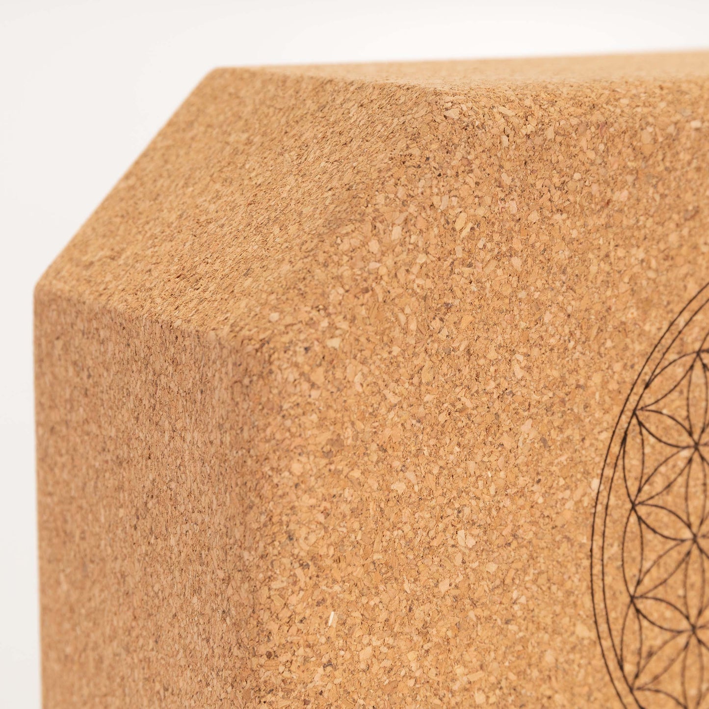 glanzvoller Octagon Yoga Block „Blume des Lebens“ Yogablock 1er-Set Detail