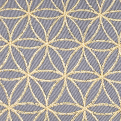 glanzvoller Yogakissen-makani grau Blume des lebens-5483172947-70627 stickerei