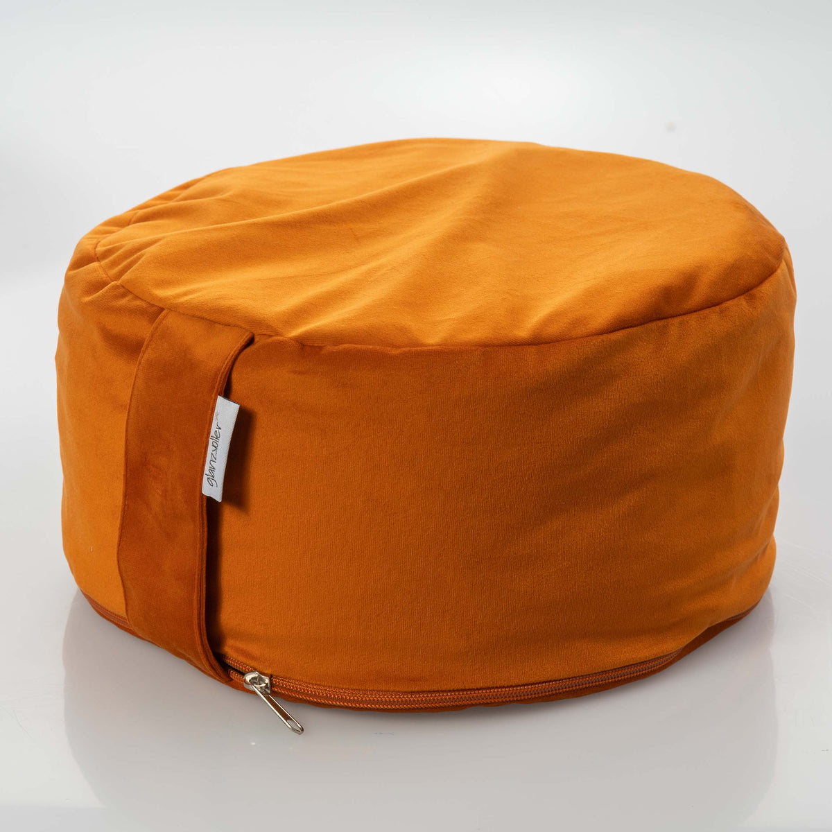 Yogakissenbezug orange Samt