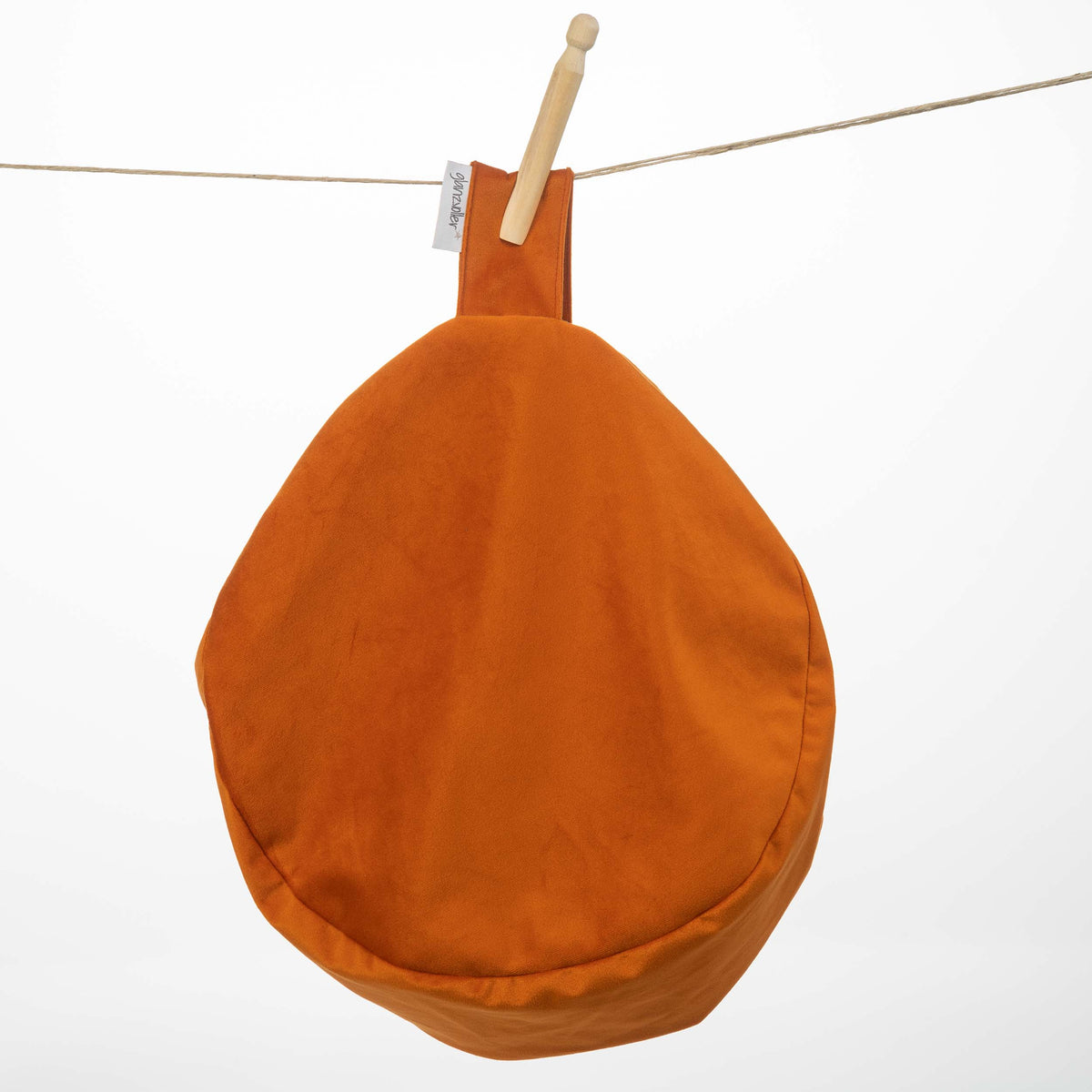 Yogakissenbezug orange Samt