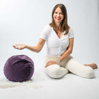 Yogakissen Konani - Heidelbeere Samt