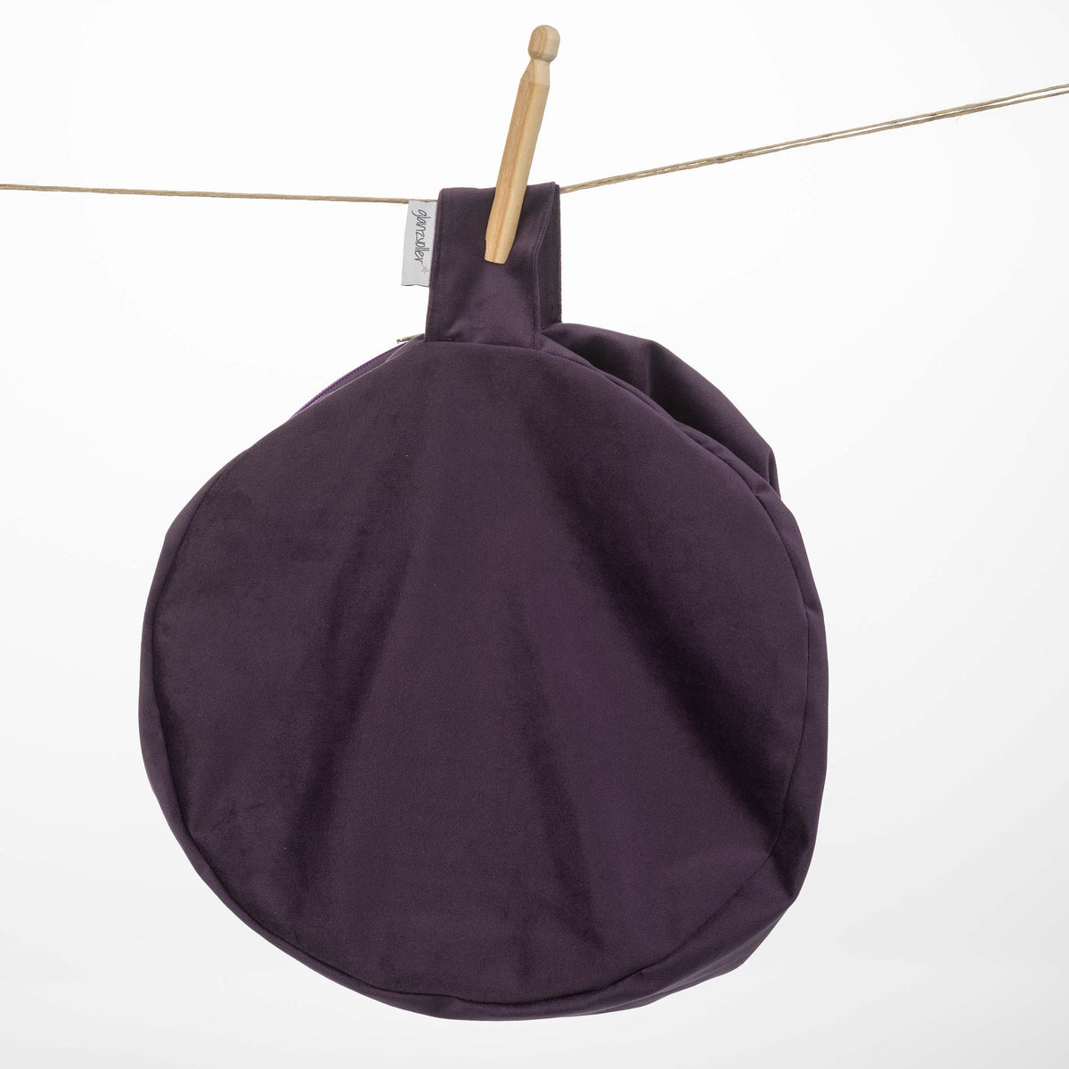 Yogakissenbezug violett Samt