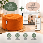 Glanzvoller Yogakissen Orange