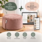 Glanzvoller Yogakissen Rosa